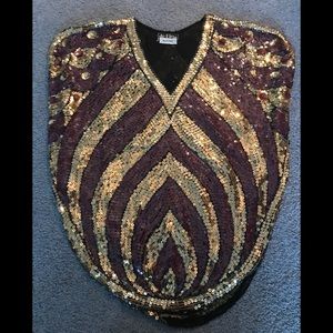 One size sequin top